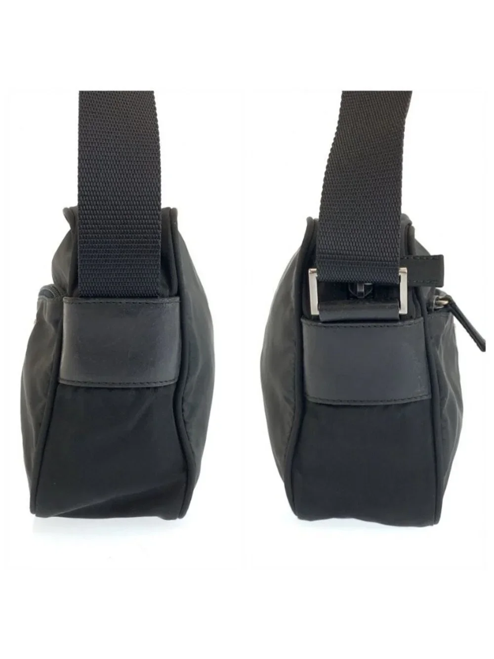 Prada Tessuto Black Nylon Shoulder Bag Pochette